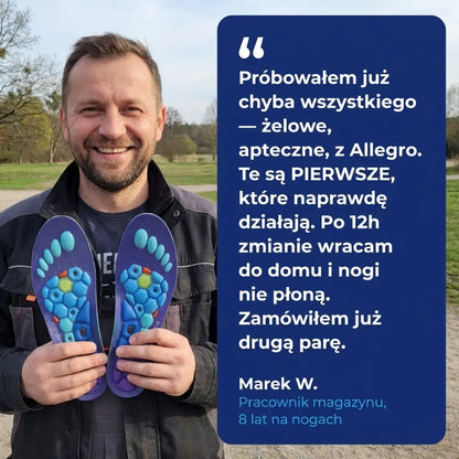 AuraStep™ Magnetyczne Wkładki Akupresurowe
